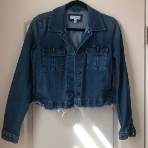 Brand new, never worn. LOFT cropped denim jacket